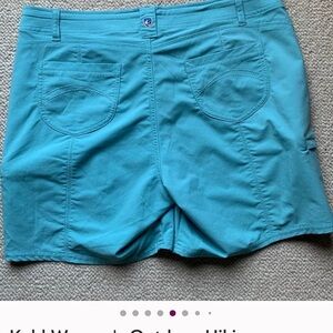 Kuhl Women's Outdoor Hiking Mountain Cargo Bermuda Athletic Short Aqua Size 12